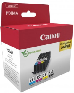 Касета с мастило Canon CLI-551 C-M-Y-BK Multipack