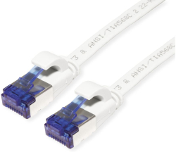 Медна пач корда VALUE 21.99.2164 :: Кабел FTP Cat. 6a (Class EA), extra-flat, бял, 1.5 м