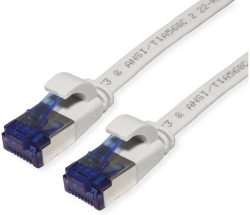 Медна пач корда VALUE 21.99.2110 :: Кабел FTP Cat. 6a (Class EA), extra-flat, сив, 0.5 м
