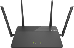 Безжичен рутер D-Link DIR-878 EXO, 4x10/100/1000, 802.11ac, 2.4 - 5GHz, IPv6, Wi-Fi Protected