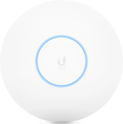 Безжично у-во Ubiquiti U6 LR, 802.11ax, 2.4 GHz, 5 GHz, 0/100/1000 Base-T, LED индикатор, QoS, WPA3