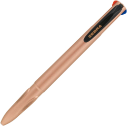  Zebra Химикалка 4C, 1.0 mm, 4 цвята на писане, розово злато
