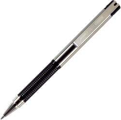 Канцеларски продукт Zebra Химикалка F-301 Compact, метална, 0.7 mm, черна