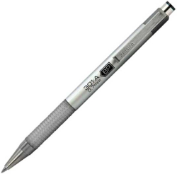 Канцеларски продукт Zebra Химикалка F-301A, алуминиева, 0.7 mm, сребриста