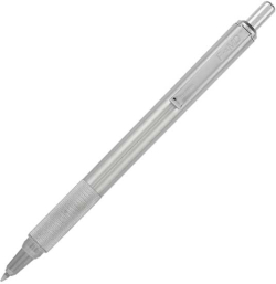 Канцеларски продукт Zebra Химикалка F-XMD, метална, 0.7 mm, сребриста