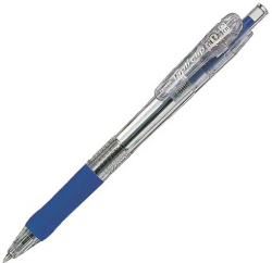  Zebra Химикалка Tapli Clip, прозрачна, 0.5 mm, синя