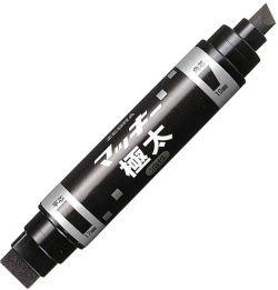 Канцеларски продукт Zebra Перманентен маркер Mckie Extra Bold, двоен, 10-17 mm, черен