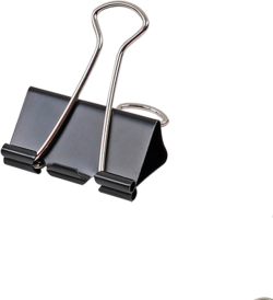 Канцеларски продукт Foska Щипки за пари, 41 mm, 12 броя, черни