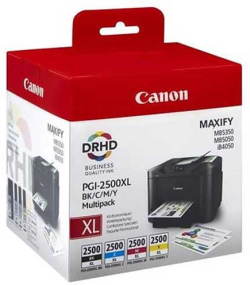 Касета с мастило Canon Патрон PGI-2500XL, Multipack, Black, Cyan, Yellow, Magenta