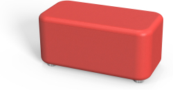 RFG Табуретка Line, 120 х 60 х 43H, екокожа, Червен