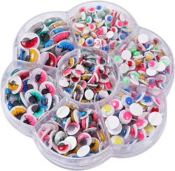 Foska Мърдащи очички, самозалепващи се, цветни, 550 броя