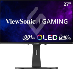 Монитор Геймърски ViewSonic XG272-2K-OLED, 27" 2560 x 1440, OLED, 240 Hz, 450 cd/m2, HDMI, DP, USB, Черен