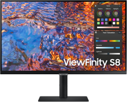 Монитор LED Samsung LS27B800PXPXEN HRM S80PB, 27" UHD FLAT 16:9 (3840x2160)