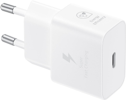 Принадлежност за смартфон SAMSUNG Power Adapter 25W USB-C without Cable White