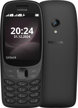 Смартфон Nokia 6310 (2024), 2.8'' 240x320, 8MB, 16MB, 0.3 MP, ВТ 5.0, FM радио, 1450 mAh