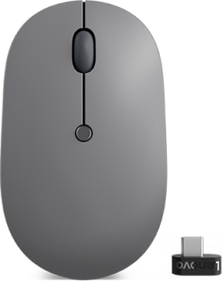 Мишка Lenovo Go USB-C Wireless Mouse, 2400 DPI, Черно