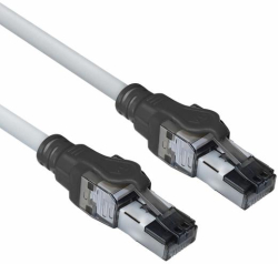 Медна пач корда Мрежов пач кабел ACT S-FTP, CAT6a, RJ-45 - RJ-45, 3.0 m, Медни проводници, Сив