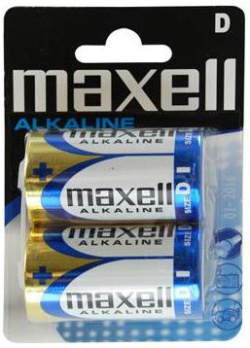 Батерия Алкална батерия MAXELL LR20 -2 бр. в опаковка- 1.5V