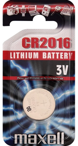 Батерия Бутонна литиева батерия MAXELL CR2016 3V