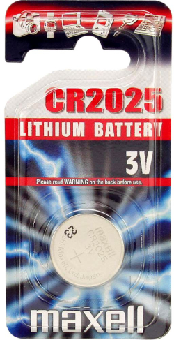 Бутонна батерия литиева MAXELL CR2025 3 V