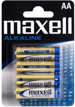 Батерия Алкална батерия MAXELL LR-6 -4 бр. в опаковка-  блистер1.5V