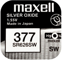 Батерия Бутонна батерия сребърна MAXELL SR626 SW -AG4-377- 1.55V