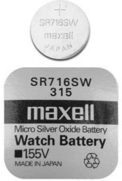 Бутонна батерия сребърна MAXELL SR716 SW 1.55V -315-