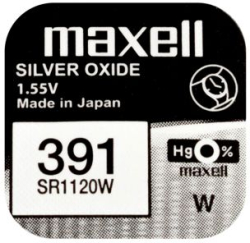 Бутонна батерия сребърна MAXELL SR1120 SW -381-391- AG8 1.55V