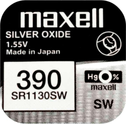 Батерия Бутонна батерия сребърна MAXELL SR1130 SW -AG10- 389-390-  1.55V