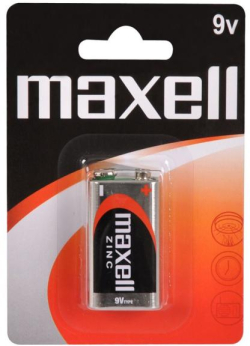 Цинк Манганова батерия MAXELL 6F22 -9V- 1 бр. в блистер -20бр-кутия