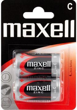 Цинк Манганова батерия MAXELL R14 -2 бр. в блистер- 1,5V