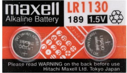 Батерия Бутонна алкална батерия LR-1130 AG10 1.55V 10 бр.-pack  цена за 1 бр.  MAXELL