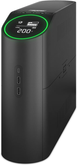 Непрекъсваемо захранване (UPS) APC Back-UPS Pro 2200VA за игри 230V Pure Sinewave LCD, Schuko, Черен