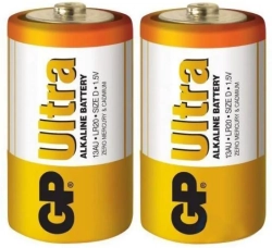 Батерия Алкална батерия GP ULTRA LR20 -2 бр. в опаковка- 1.5V GP-BA-13AU21-SB2