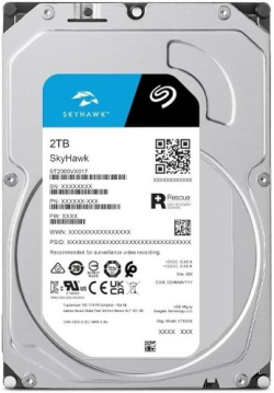 Хард диск / SSD Твърд диск Seagate 3.5" 2TB Skyhawk ST2000VX017, 5400RPM