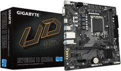 Дънна платка GIGABYTE B760M H DDR4, LGA1700, 2х DDR4, 100 Mb/s, HDMI, VGA, Micro ATX
