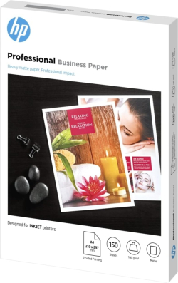 Хартия за принтер HP Professional Inkjet Matte FSC paper, 180 g-m2, 150 sht-A4-210 x 297 mm