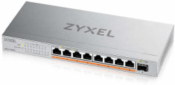 Комутатор/Суич ZyXEL XMG-108HP, 1x SFP+, 8x 2,5Gb, 100W PoE budget, 802.3bt PoE++,