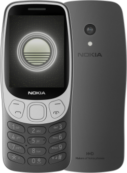 Смартфон Nokia 3210 2024, 2.4'' TFT, 64MB, 128GB, 2 MP, FM радио, Type-C, 1450 mAh, Черен