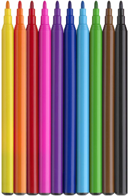 Канцеларски продукт Faber-Castell Флумастери Замък - Еднорог, 10+3 цвята