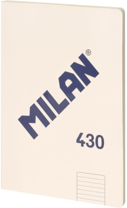 Канцеларски продукт Milan Тетрадка 1918, А4, широки редове, картонена корица, 48 листа, бежова