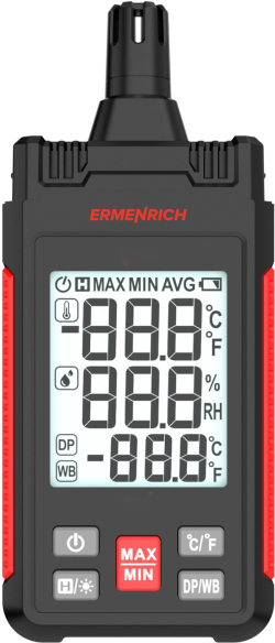 Инструмент/Тестер Термохигрометър Ermenrich Wett TU20