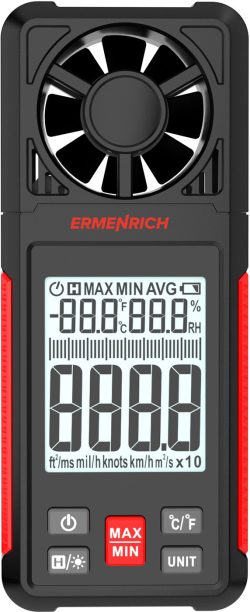 Цифров анемометър Ermenrich Seek DN10