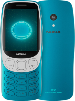 Смартфон Nokia 3210 2024, 2.4" TFT, 64MB, 128GB, 2 MP, FM радио, USB Type-C, DS, 1450 mAh, Син