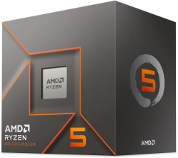 Процесор AMD RYZEN 5 8400F, 6 4.2GHz (Up to 4.7GHz) 22MB Cache, 65W, AM5, BOX