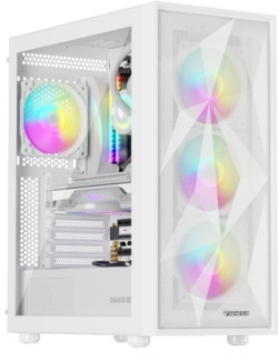 Кутия Genesis PC Case DIAXID 605 RGB Mini Tower Window, White