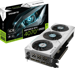 Видеокарта GIGABYTE GeForce RTX 4070Ti SUPER EAGLE OC ICE 16GB GDDR6X, 1х HDMI, 3x DP