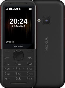 Смартфон Nokia 5310 2024, 2.8" 240x320, 8MB, 16MB, 1450 mAh, BT 5.0, DS, Черен