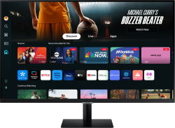 Монитор Samsung M70D, 32" 4К UHD, VA, 60Hz, 300 cd-m2, 4ms, 2xHDMI, USB-C, 2х 5W, Черен