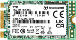 Хард диск / SSD Transcend M.2 SSD 425S, 2TB, 550 MB/s ,SATA III 6Gb/s ,